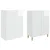 Set ormara 2 pcs Bijela visokog sjaja 66 x 34,5 x 90 cm