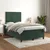 Vidaxl Box spring postelja z vzmetnico temno zelen 120x190 cm žamet