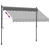 Tenda na uvlačenje antracit 250 x 150 cm od tkanine i čelika