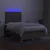 Vidaxl Box spring postelja z vzmetnico LED taupe 120x200 cm blago