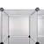 Vidaxl Modularna omara z 18 predelki bela 37x146x180,5 cm