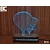 Black Cut 3D Lampa Baloni Svetlo plava