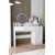 HANAH HOME Sto za šminkanje Harmony 2 Round White