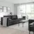 VIMLE Sofa trosed, Grann/Bomstad crna