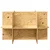 Osnovica za terarij Smeđa 80 x 50 x 50 cm OSB
