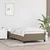 Vidaxl Posteljni okvir brez vzmetnice taupe 100x200 cm blago