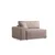 Atelier del Sofa Ugaona garnitura Pirlo 145x43x206cm Braon