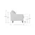 ATELIER DEL SOFA Sofa sa 3 sedišta Robin Extra 3 Tile Red Walnut