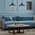 Luster na sajli FELIX 2xE27/60W/230V, plave boje