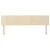 Vidaxl Posteljno vzglavje krem 200x5x78/88 cm blago