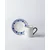 Madame Coco Set šoljica za kafu Reve Blue, 2 komada, 90 ml, Belo-plavi