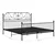 Okvir za krevet crni metalni 200 x 200 cm