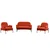 ATELIER DEL SOFA Dvosed i 2 fotelje Aster Tile Red