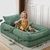 Atelier Del Sofa Exclusive 190 dečiji ležaj od sunđera 90 × 45 × 190 cm, mint zelena