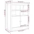 Vidaxl Komoda medeno rjava 83x41,5x100 cm trdna borovina