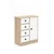 Hanah Home višenamenski ormarić Elmar, 66 cm, hrast Sonoma / beli