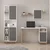 Hanah Home radni sto sa policom Venaro Set 1 (Desk + Large Bookcase), beli / orah