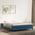 Vidaxl Box spring postelja brez vzmetnico temno modra 180x210 cm žamet