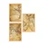Wallity Set uramljenih MDF slika Myk3010-3, 3 dijela