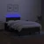 Vidaxl Box spring postelja z vzmetnico LED črna 120x200 cm blago