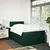 VIDAXL Box spring postelja z vzmetnico temno zelena 120x200 cm žamet