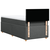 vidaXL Box spring postelja z vzmetnico temno siva 80x200 cm blago