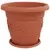 Saksije za biljke 24 pcs Crvena cigla O 39 x 32 cm Plastika