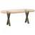 Noge za klub stolić u obliku slova X, 2 kom, prirodni čelik, 38 x (42-43) cm, čelik