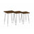 Hanah Home HANAH HOME Mali - Black, Walnut klubska mizica, (20870099)