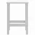 Vrtni stol Adirondack bijeli 38 x 38 x 46 cm HDPE