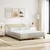 Vidaxl Posteljni okvir Dover krem 160x200 cm blago