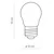 LED sijalica P45 E27/2W/230V 2700K
