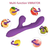 Action Noxu Vibe with G-Spot Pulsation, Suction & Vibrating Tongue Purple