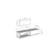 Hanah Home komoda Arex 120, 120 cm, hrast Sapphire / bela / srebrna