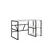 Hanah home Radni sto 120x74x60cm Beli