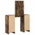 Vidaxl Toaletna mizica z vrati Rjava 102 x 33 x 135 cm Konstruiran les