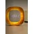 Led budilka Gingko Design Lumos 12,5 cm bela barva