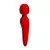Vibrator Wand Meredith, 21.5cm, Crveni