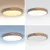 BRILAGI - LED prigušiva svetiljka PILANA LED/60W/230V hrast/bež prečnik 60 cm + daljinski upravljač