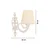 Opviq Zidna lampa Lily, 15x10x13cm, IP20, Krem-bela