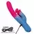California Exotics Elation Dual Stimulator Thrusting Vibrator Blue