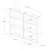 Hanah Home Zidna polica Hexa, 84,6x60x9 cm,Boje oraha