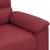 Vidaxl Dvosed vinsko rdeč 160x81x84 cm umetno usnje