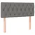 Vidaxl Box spring postelja z vzmetnico temno siva 100x200 cm blago