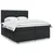 Vidaxl Box spring postelja z vzmetnico črna 200x200 cm umetno usnje