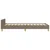 Vidaxl Posteljni okvir brez vzmetnice taupe 100x200 cm blago