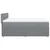 Vidaxl Box spring postelja z vzmetnico svetlo siva 140x200 cm blago