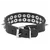 Zapestnica LEATHER & STEEL FASHION - Round rivets and Spikes - LSF1 162