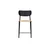 Venture Design Barski stol Polly 55x52x101 cm črne barve