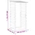 vidaXL Pergola s streho 2 kosa 100x90x200 cm impregnirana borovina